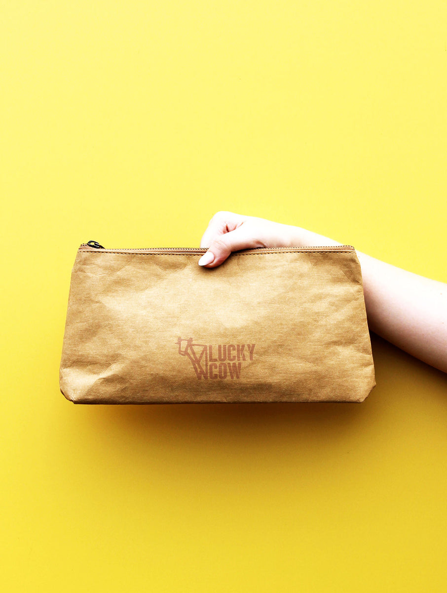 Washable Paper Pouch– Lucky Cow Paper Goods